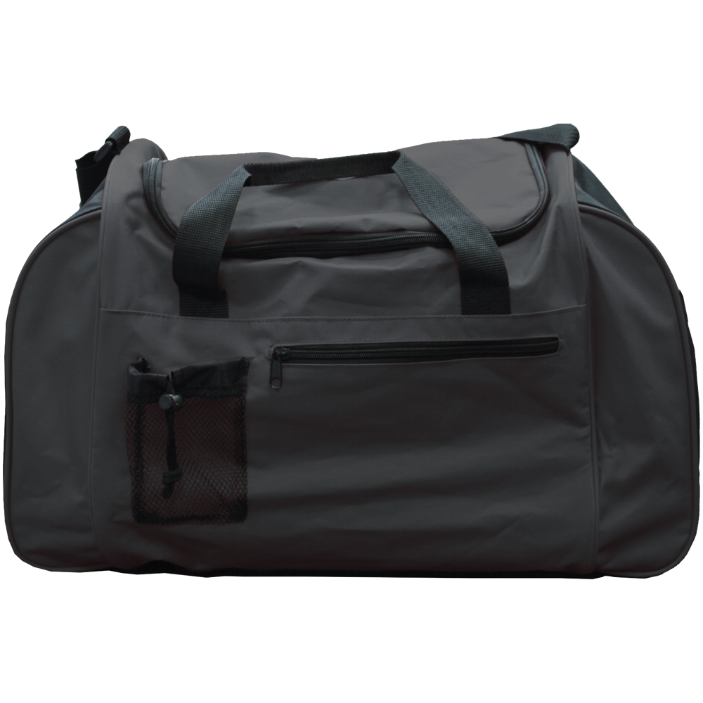 Sports bag with Front Pocket_BLACK_front