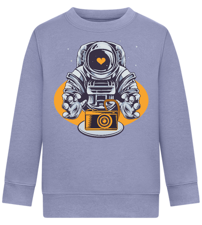 Spaceman Camera Design - Comfort Kids Sweater_BLUE_front