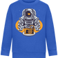 Spaceman Camera Design - Comfort Kids Sweater_ROYAL_front