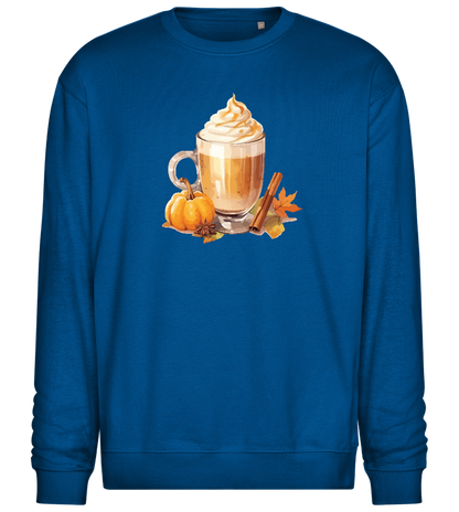 Pumpkin Spice Latte Design - Comfort Essential Unisex Sweater_ROYAL_front