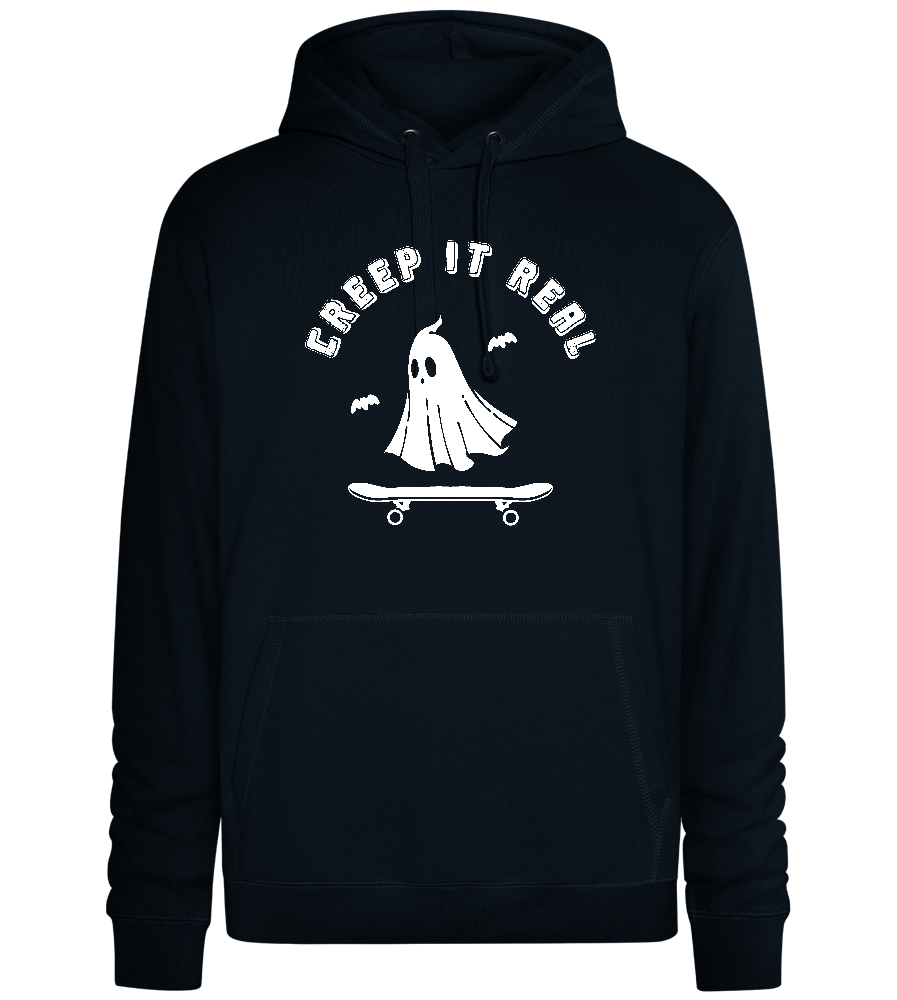 Creep It Real Halloween Design - Premium unisex hoodie_BLACK_front