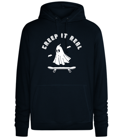 Creep It Real Halloween Design - Premium unisex hoodie_BLACK_front