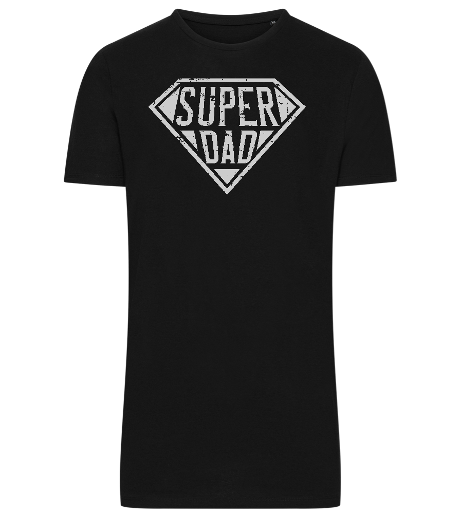 Super Dad 2 Design - Comfort men's long t-shirt_DEEP BLACK_front