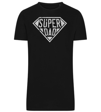 Super Dad 2 Design - Comfort men's long t-shirt_DEEP BLACK_front