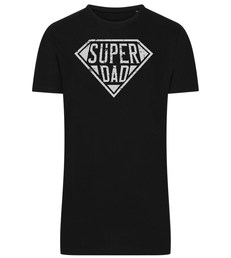 Super Dad 2 Design - Comfort men's long t-shirt_DEEP BLACK_front