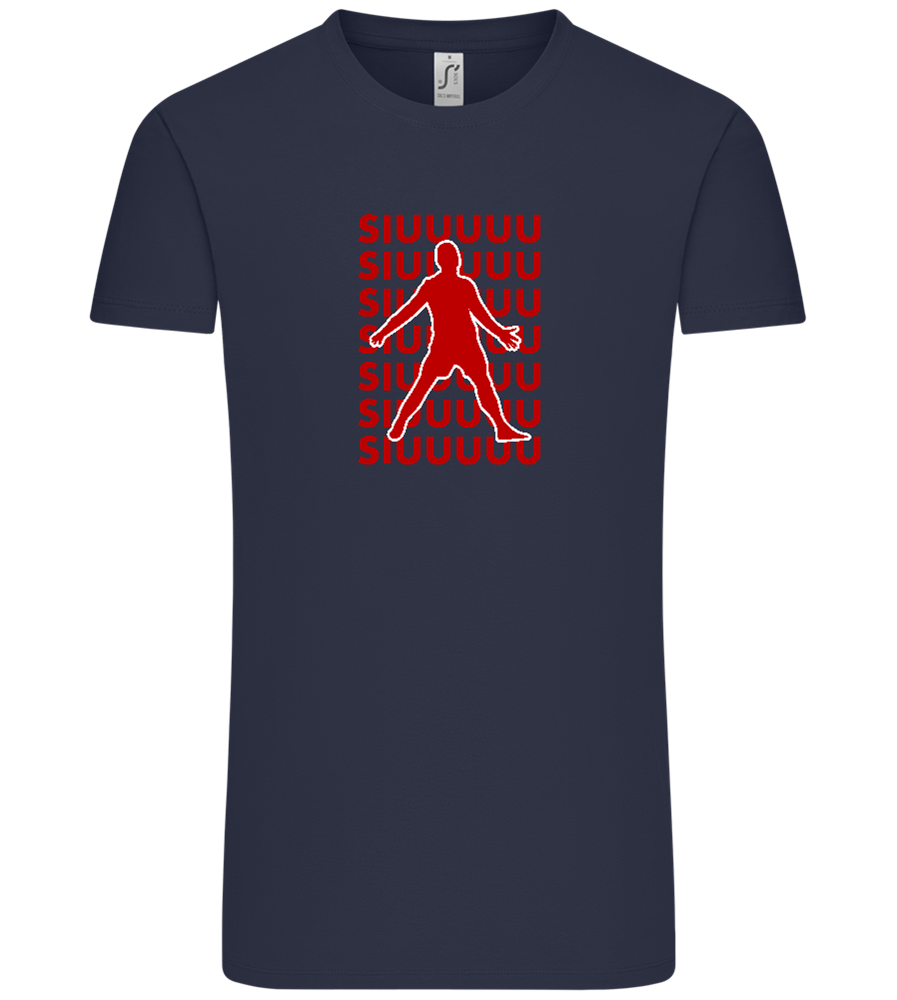 Soccer Celebration Design - Comfort Unisex T-Shirt_FRENCH NAVY_front