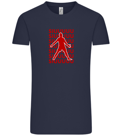 Soccer Celebration Design - Comfort Unisex T-Shirt_FRENCH NAVY_front