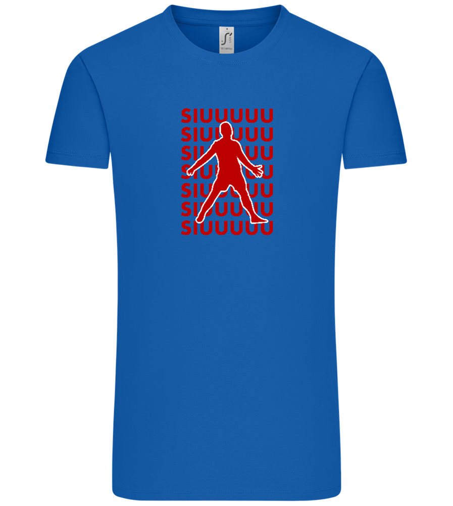 Soccer Celebration Design - Comfort Unisex T-Shirt_ROYAL_front