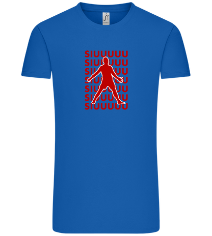 Soccer Celebration Design - Comfort Unisex T-Shirt_ROYAL_front