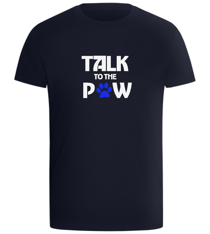 Talk to the Paw Design - Comfort boys fitted t-shirt_FRENCH NAVY_front