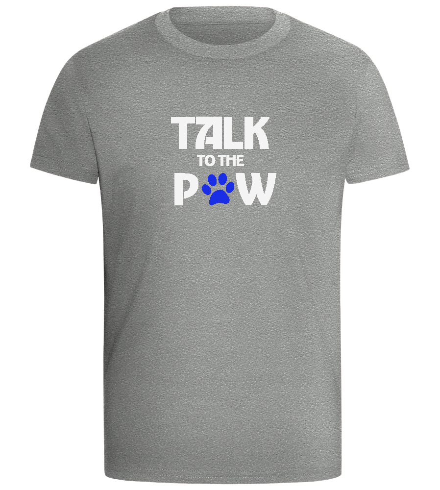 Talk to the Paw Design - Comfort boys fitted t-shirt_ORION GREY_front