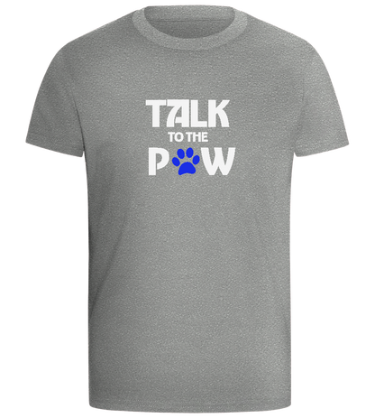 Talk to the Paw Design - Comfort boys fitted t-shirt_ORION GREY_front