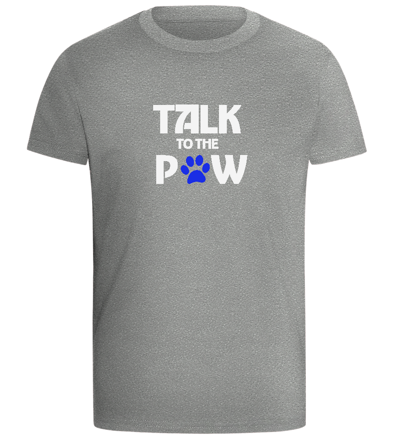 Talk to the Paw Design - Comfort boys fitted t-shirt_ORION GREY_front