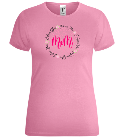 I Love You Mom Design - Comfort women's t-shirt_PINK ORCHID_front