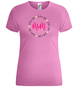 I Love You Mom Design - Comfort women's t-shirt