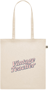 Vintage Teacher Design - Recycled cotton shopping bag