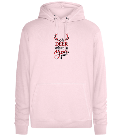 What A Year Design - Premium unisex hoodie_LIGHT PEACH ROSE_front