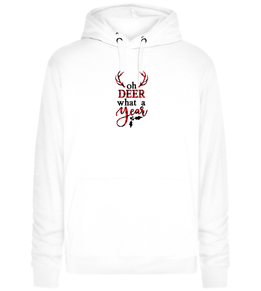 What A Year Design - Premium unisex hoodie_WHITE_front