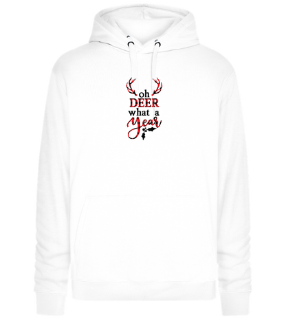 What A Year Design - Premium unisex hoodie_WHITE_front