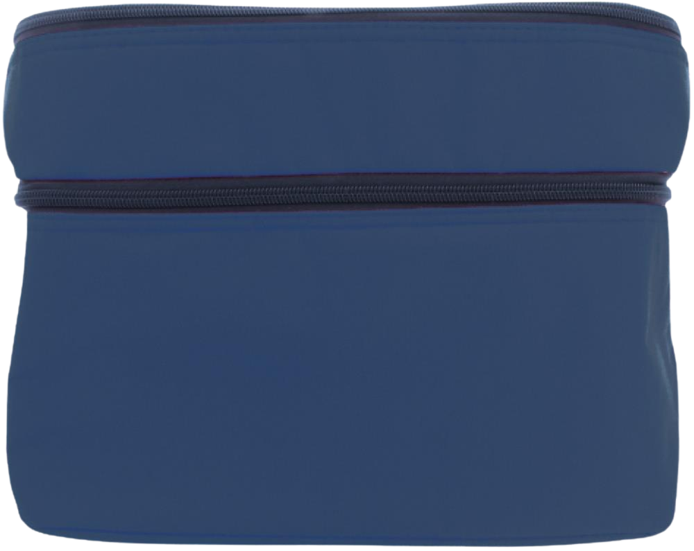 Cooler Bag with 2 Compartments_BLUE_front