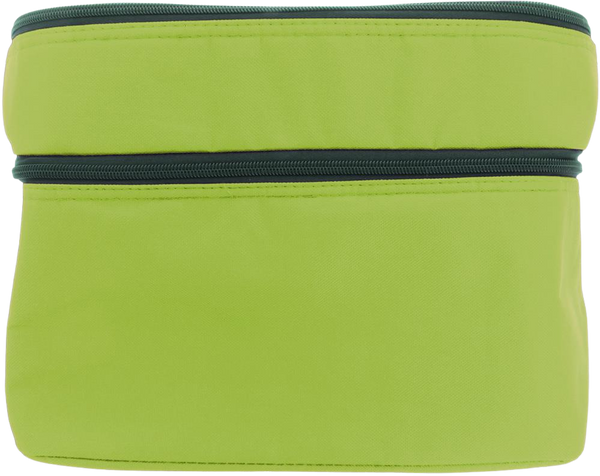 Cooler Bag with 2 Compartments_LIME_front