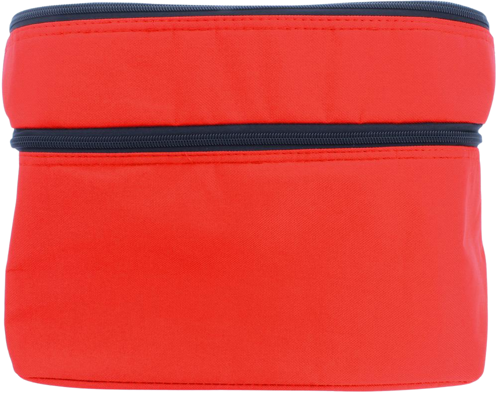 Cooler Bag with 2 Compartments_RED_front