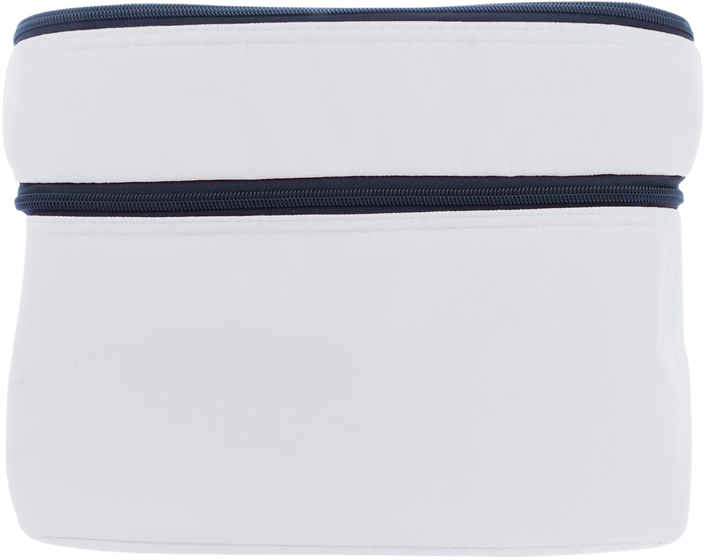 Cooler Bag with 2 Compartments_WHITE_front