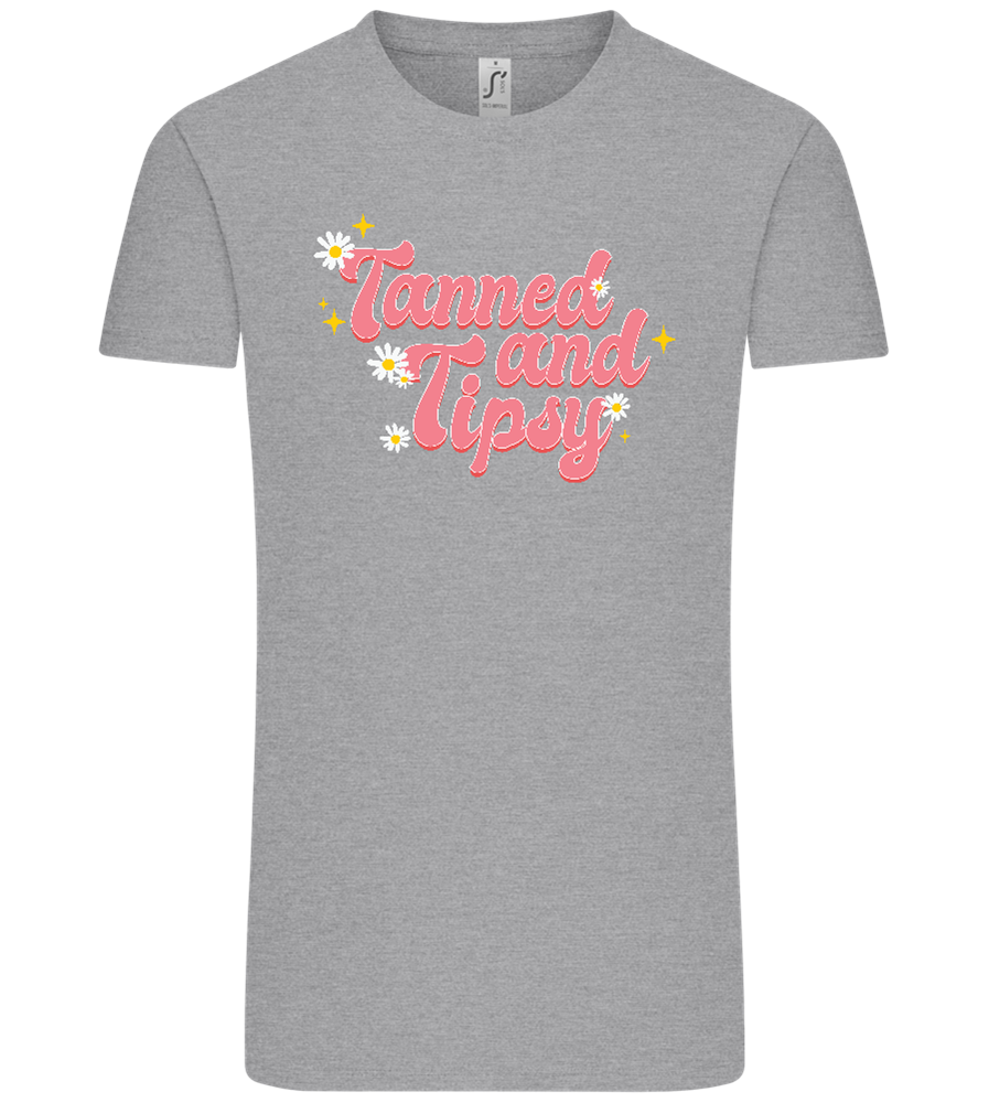 Tanned and Tipsy Design - Comfort Unisex T-Shirt_ORION GREY_front