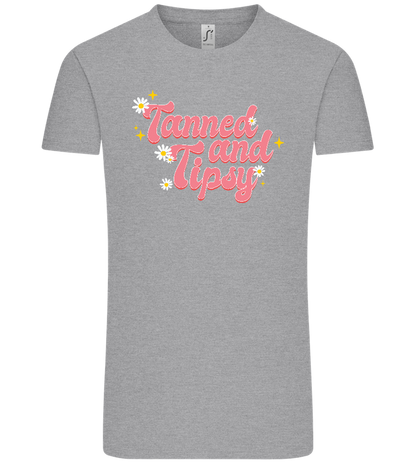 Tanned and Tipsy Design - Comfort Unisex T-Shirt_ORION GREY_front