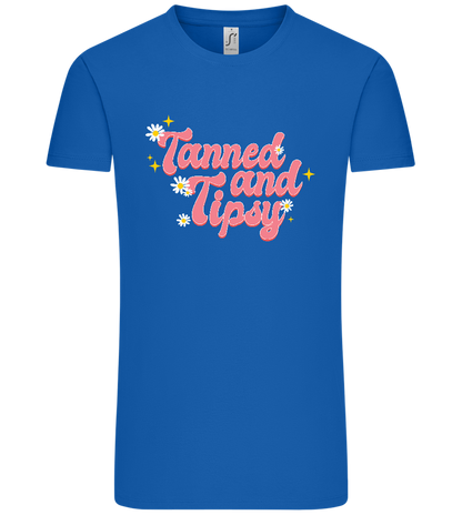 Tanned and Tipsy Design - Comfort Unisex T-Shirt_ROYAL_front