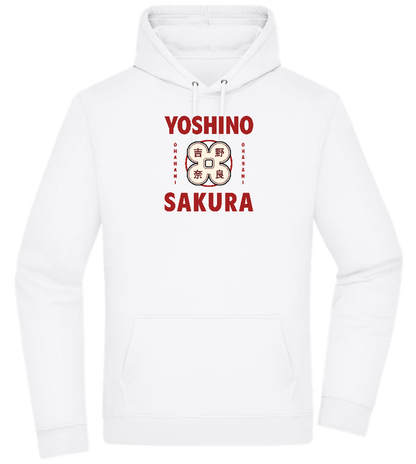 Yoshino Sakura Design - Premium Essential Unisex Hoodie_WHITE_front