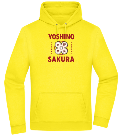 Yoshino Sakura Design - Premium Essential Unisex Hoodie_YELLOW_front