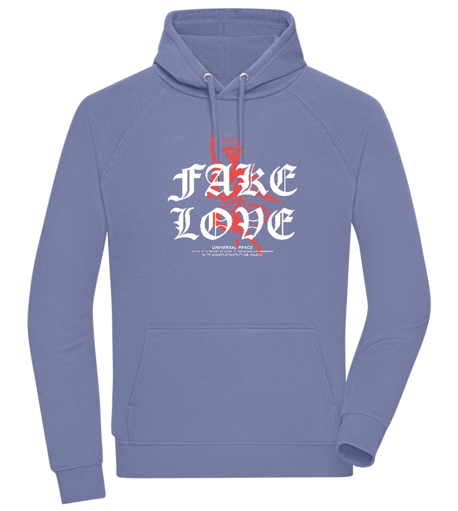 Fake Love Design - Comfort unisex hoodie_BLUE_front