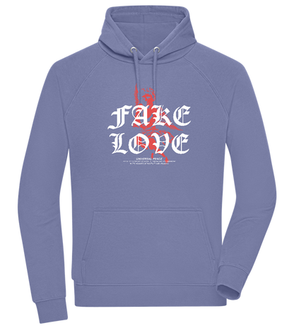 Fake Love Design - Comfort unisex hoodie_BLUE_front