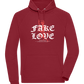 Fake Love Design - Comfort unisex hoodie_BORDEAUX_front