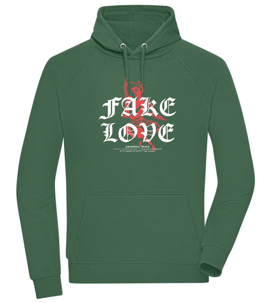 Fake Love Design - Comfort unisex hoodie_GREEN BOTTLE_front