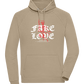 Fake Love Design - Comfort unisex hoodie_KHAKI_front