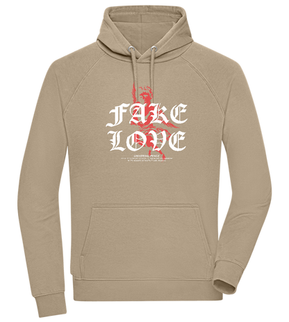 Fake Love Design - Comfort unisex hoodie_KHAKI_front