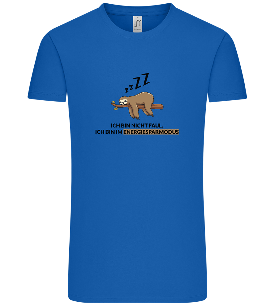 Energy Saving Mode Design - Comfort Unisex T-Shirt_ROYAL_front