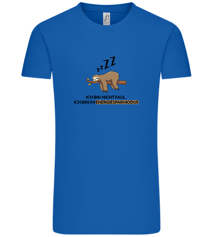 Energy Saving Mode Design - Comfort Unisex T-Shirt_ROYAL_front