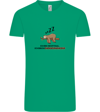 Energy Saving Mode Design - Comfort Unisex T-Shirt_SPRING GREEN_front