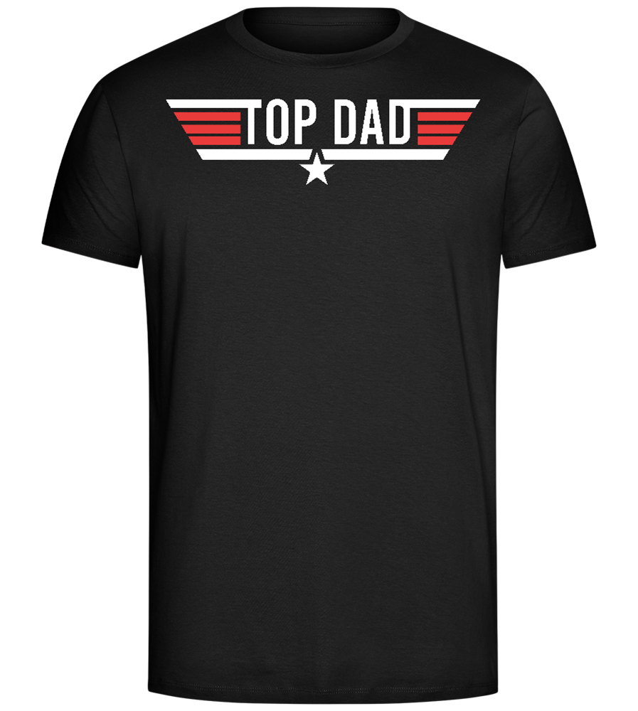 Top Dad Design - Comfort Unisex T-Shirt_DEEP BLACK_front