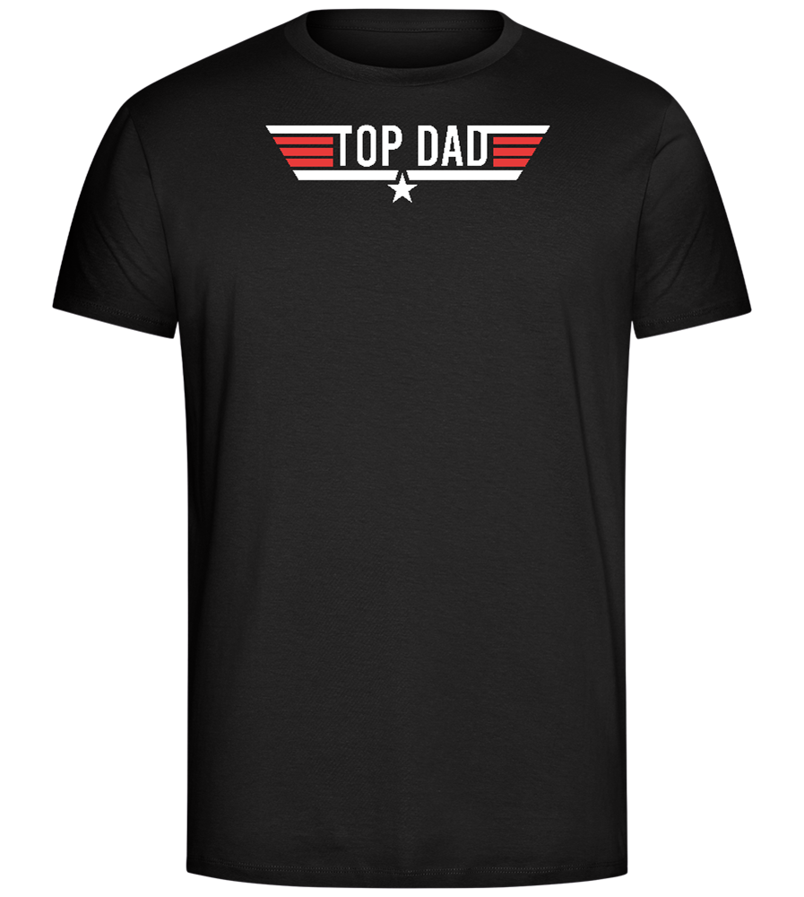 Top Dad Design - Comfort Unisex T-Shirt_DEEP BLACK_front