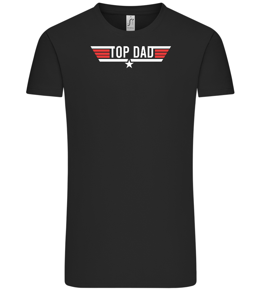 Top Dad Design - Comfort Unisex T-Shirt_DEEP BLACK_front