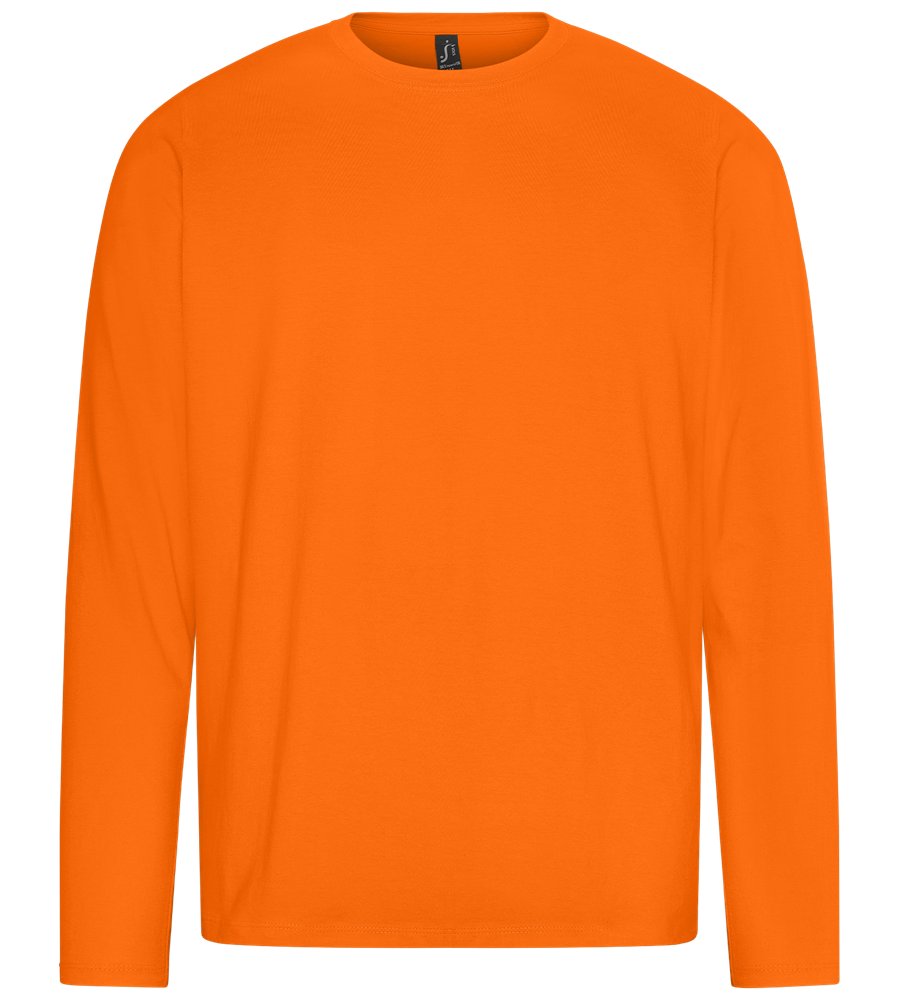 Good Vibes Only Rainbow Design - Premium men's long sleeve t-shirt_ORANGE_front