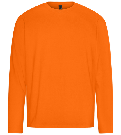 Good Vibes Only Rainbow Design - Premium men's long sleeve t-shirt_ORANGE_front