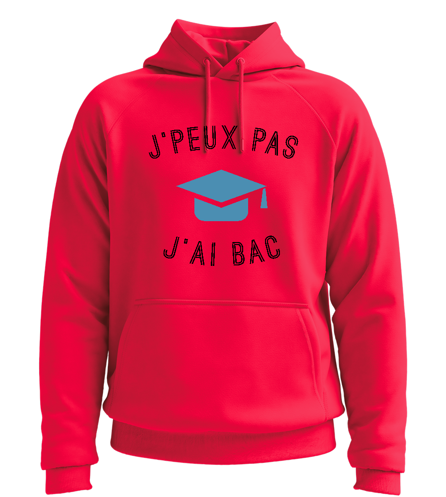 J'ai Bac Design - Comfort unisex hoodie_RED_front