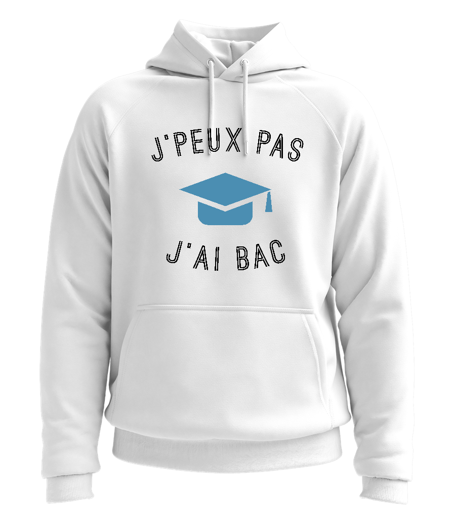 J'ai Bac Design - Comfort unisex hoodie_WHITE_front