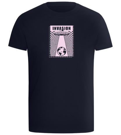 Invade Earth Design - Comfort boys fitted t-shirt_FRENCH NAVY_front