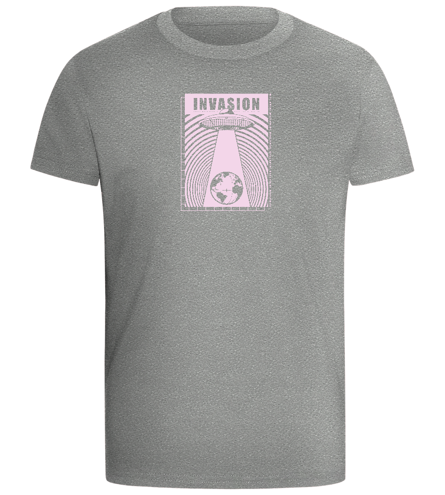 Invade Earth Design - Comfort boys fitted t-shirt_ORION GREY_front